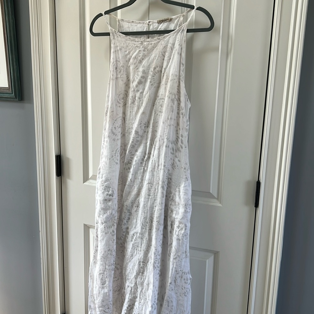 Lungo L’Arno medium light full length made in Italy linen